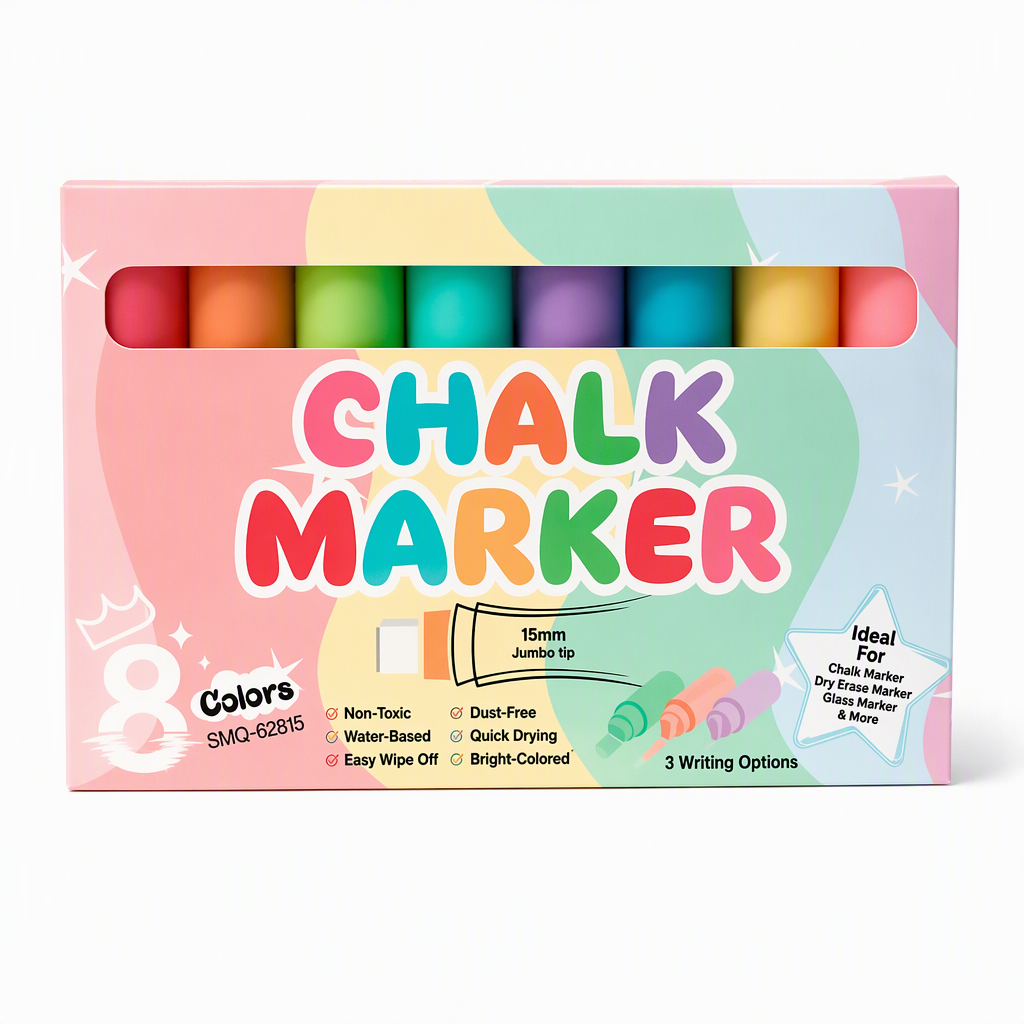 8 Colors Erasable Liquid Chalk Markers