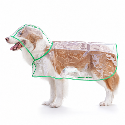 🌧️ Transparent Waterproof Dog Raincoat – XS to 8XL