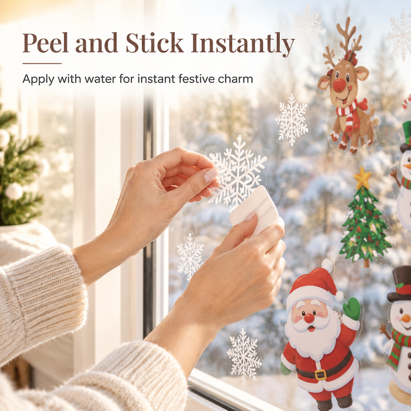 Christmas PVC Static Window Clings – ifuzor