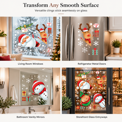 Christmas PVC Static Window Clings