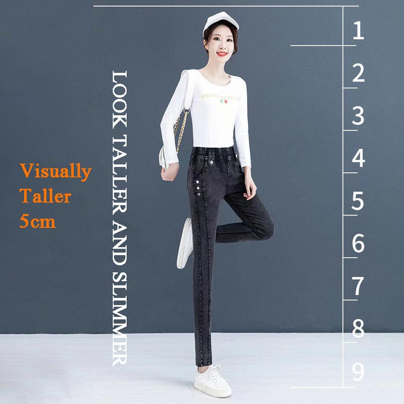 Elastic Warm Plush Skinny Jeans for Women